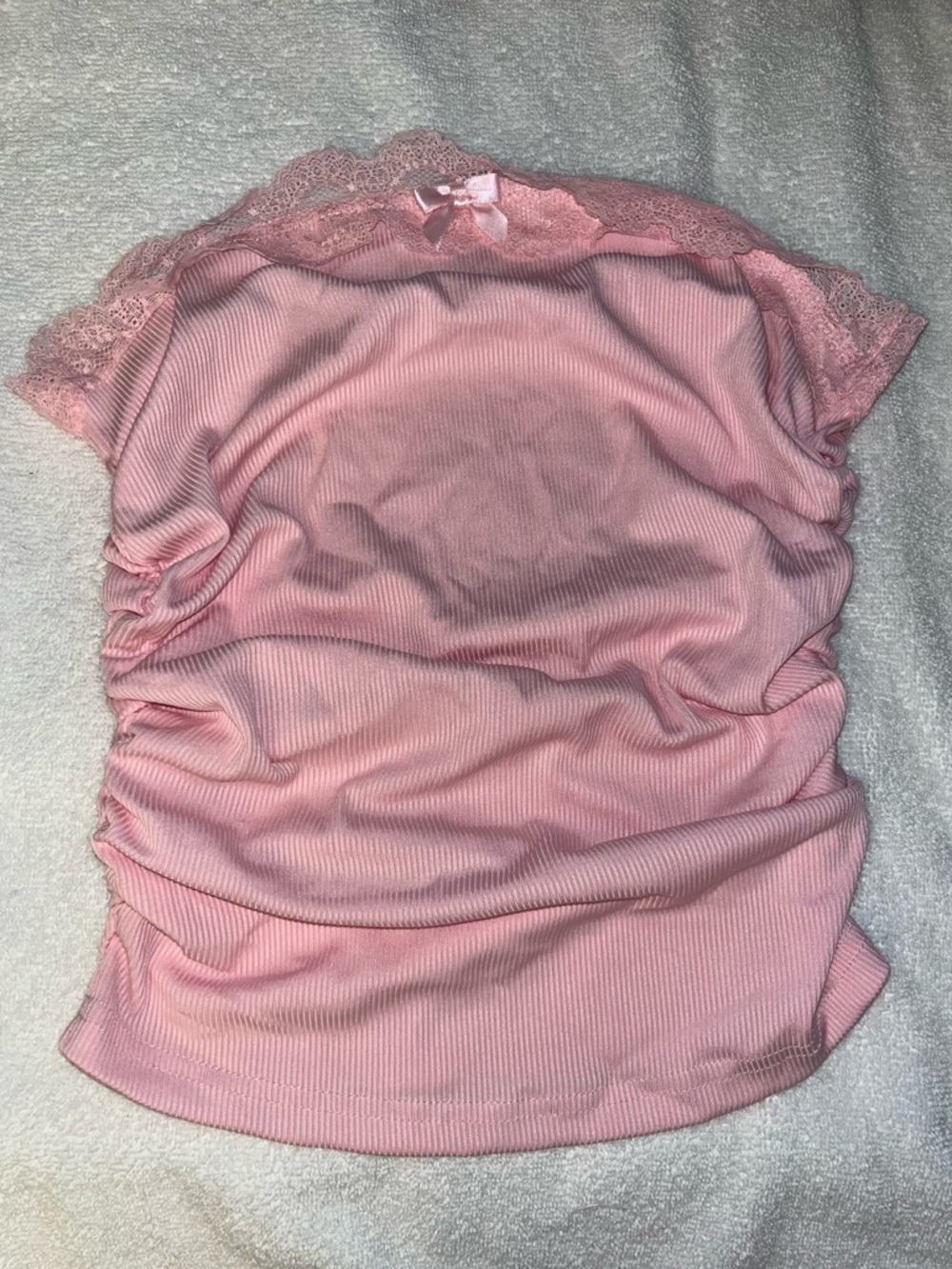 XS Baby Pink Scrunch Tube Top